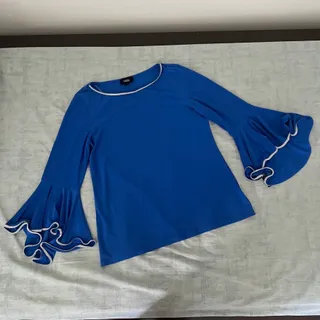 بلوز آبی مجلسی