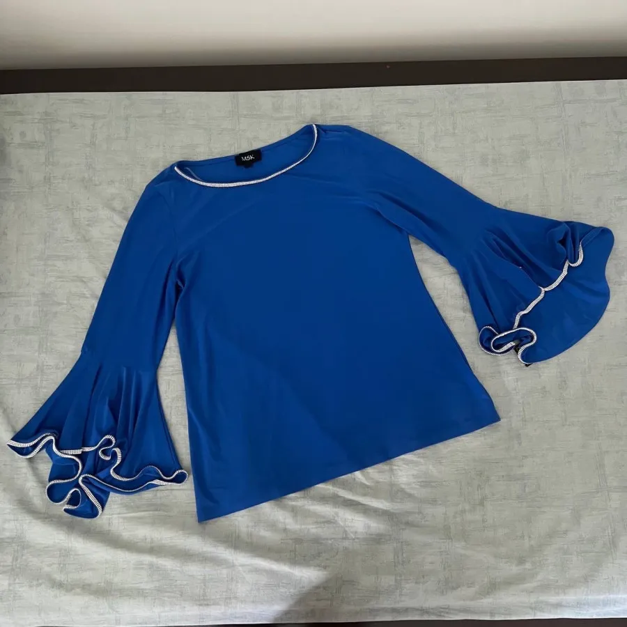 بلوز آبی مجلسی