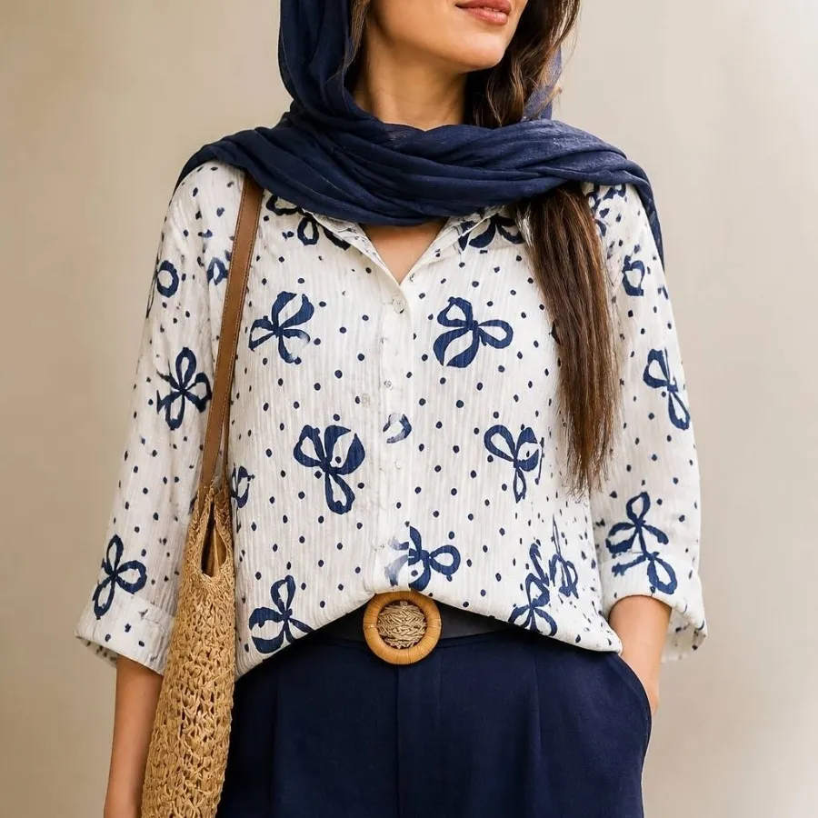 شومیز پاپیونی