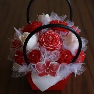 باکس گل شمع دلبر