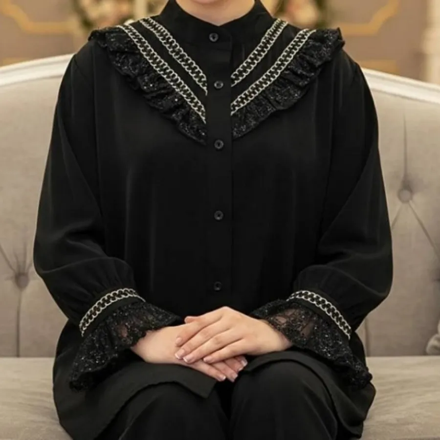 شومیز کرپ الیزه مجلسی