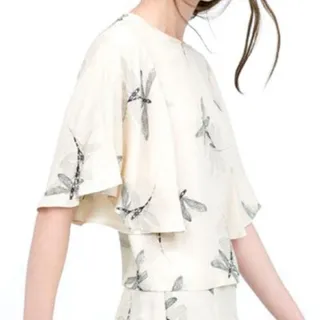 شومیز کراپ zara اسپانیا