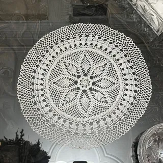 رومیزی قلاب بافی ابریشم