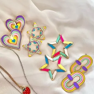 گوشواره رنگی وارداتی ترک