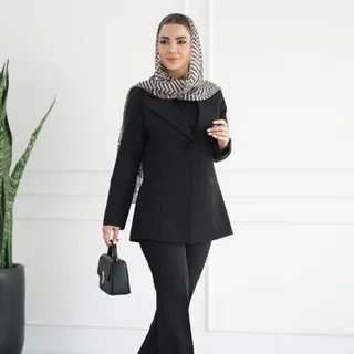 کت مانتو مشکی محرمی مجلسی