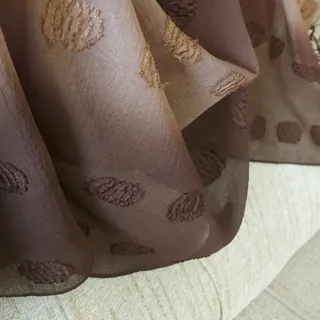 شال حریر قهوه ای