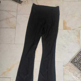 شلوار بوتکات مشکی چرم