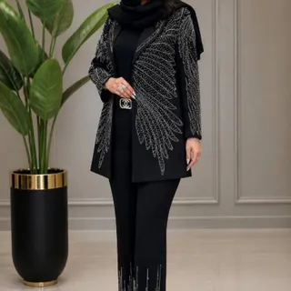 مانتو شلوار مجلسی نگین