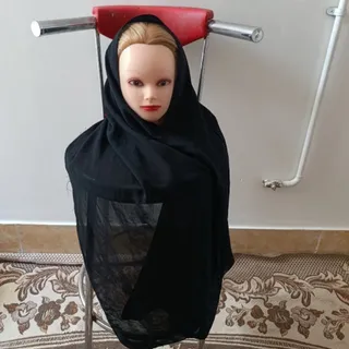 شال مشکی کرپ
