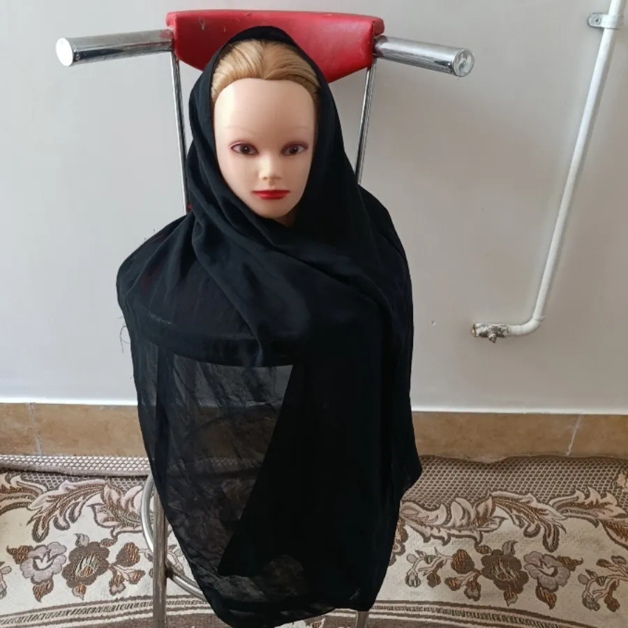 شال مشکی کرپ