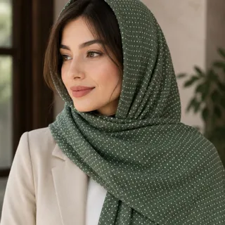 شال سبز خالخالی ناز