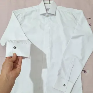 بلوز مردونه مجلسی سفید