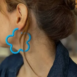 گوشواره میخ نقره تابستونی