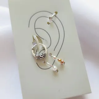 ست ایرکاف و گوشواره نقره