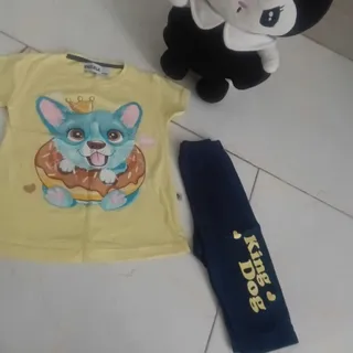 ست تی شرت شلوارک دخترانه