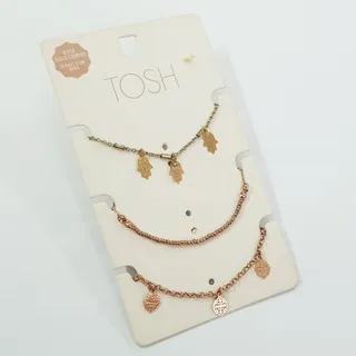 پک دستبند رزگلد برند Tosh