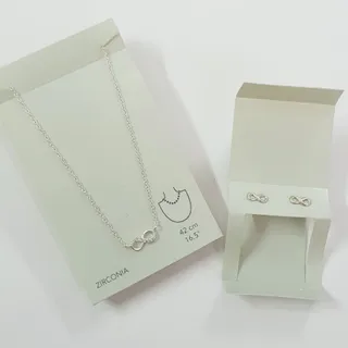 گردنبند گوشواره نقره 925