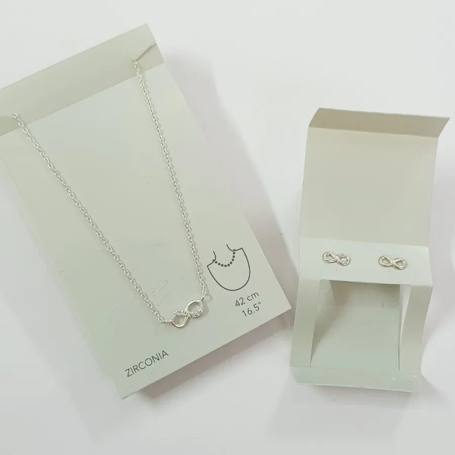 گردنبند گوشواره نقره 925