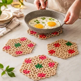 زیر قابلمه ای چوبی