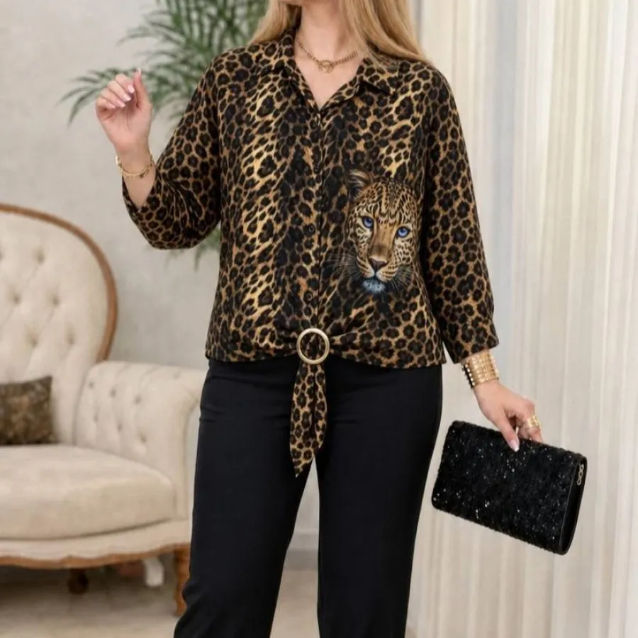 شومیز پلنگی ساناز