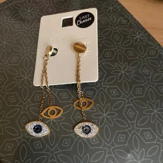 گوشواره استیل چشم