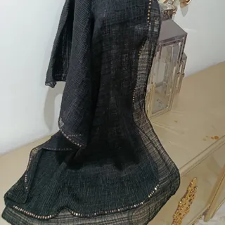 شال پلیسه مشکی
