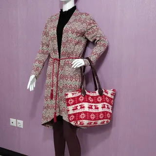 کیف مخمل کریسمسی