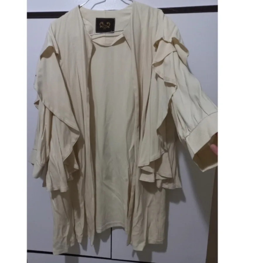 مانتو کرم تابستونی پروانه