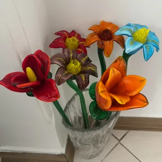 گل های شیشه ای