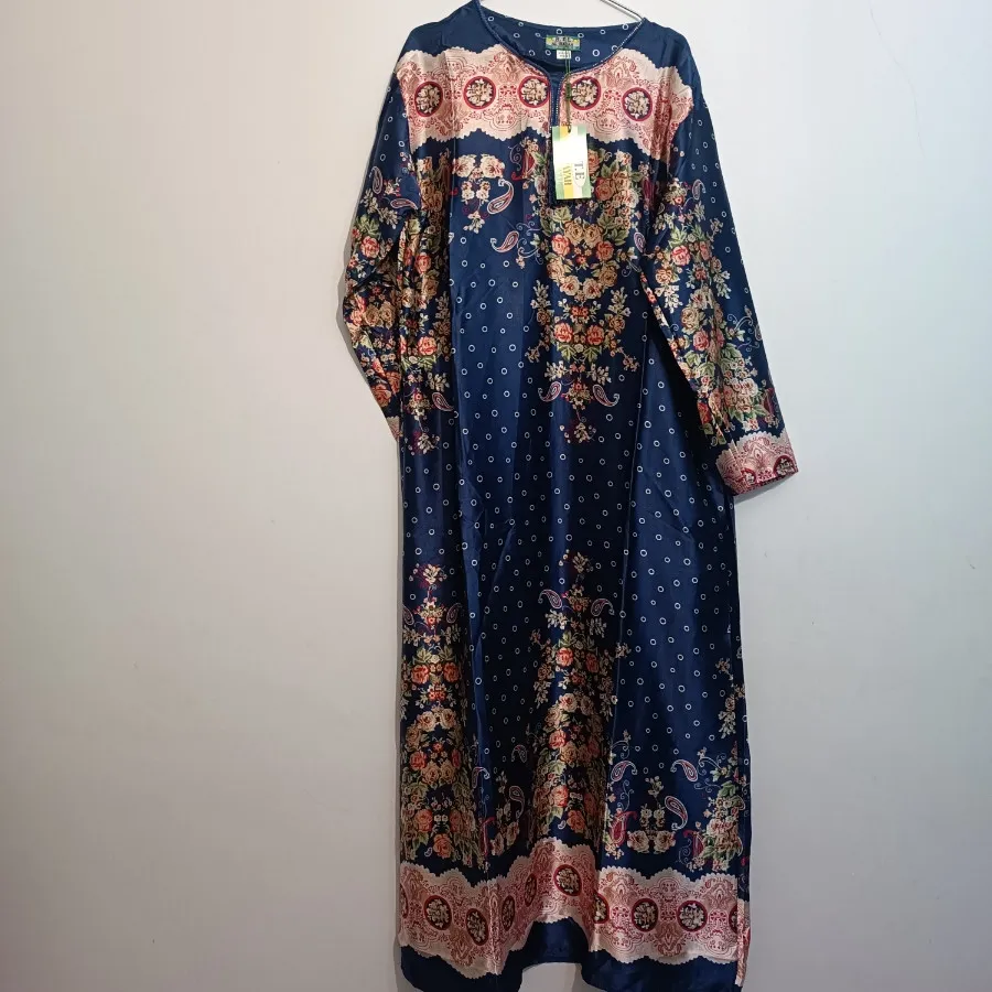 مانتو ساحلی ساتن خارجی نو
