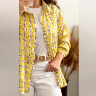 شومیز زرد کره ای