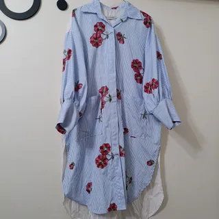 مانتو گلدوزی تابستانه