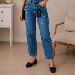 شلوار جین مام فیت