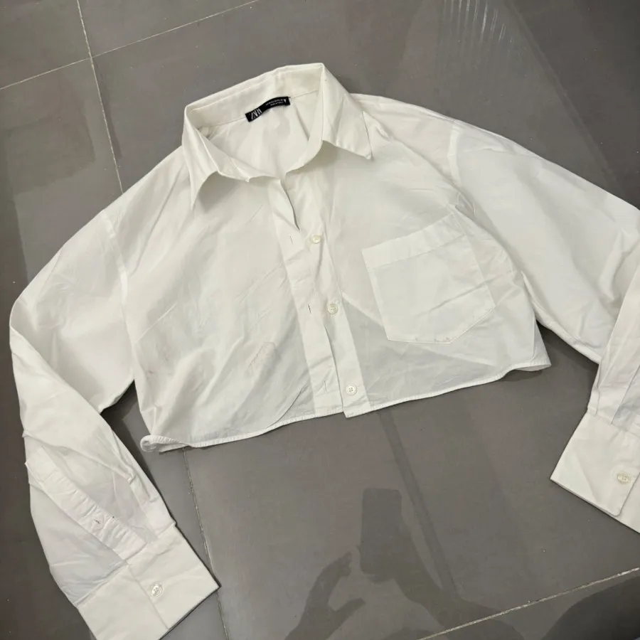 کراپ شومیز zara