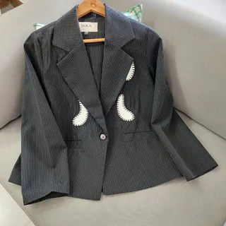 کت فاستونی مزون دوزی مشکی