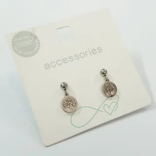 گوشواره استیل طرح درخت