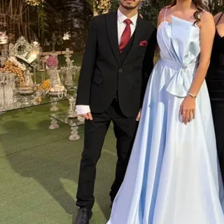 پیراهن آبی مجلسی