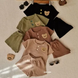 تیشرت شلوارک مشکی نوزاد