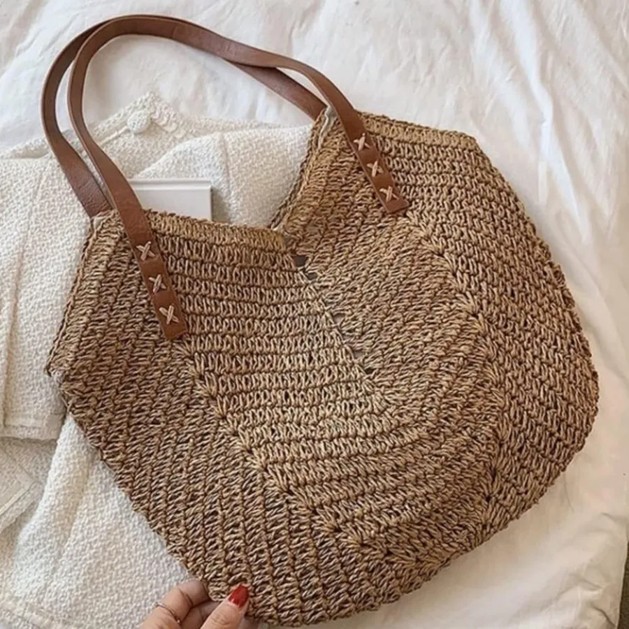 کیف تابستانی حصیری
