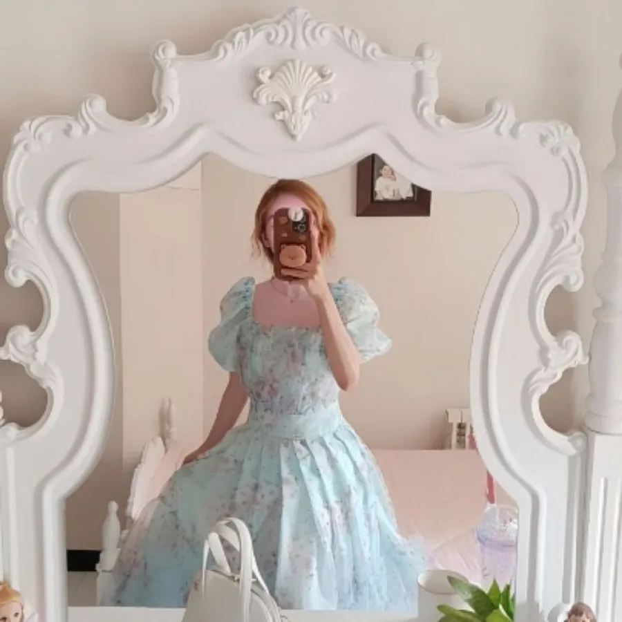 لباس عروسکی سبز آبی