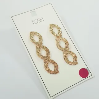 گوشواره چکشی طلایی Tosh
