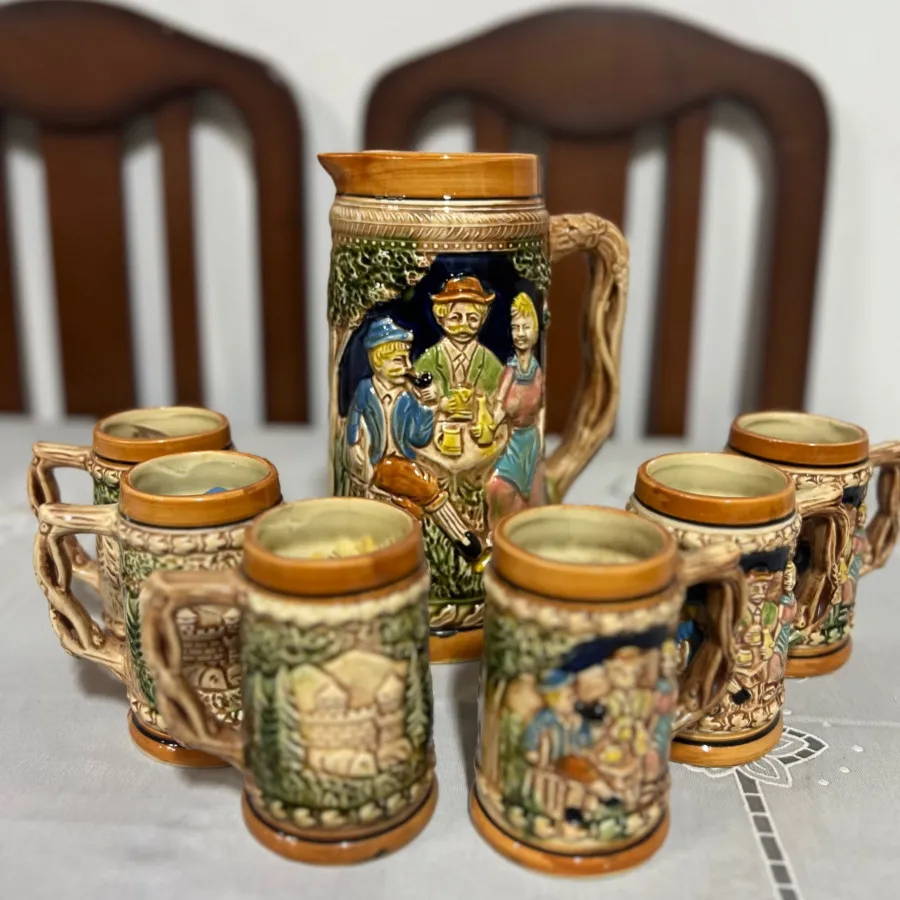 پارچ و لیوان آنتیک خارجی
