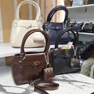 کیف دودسته با چارم بگ