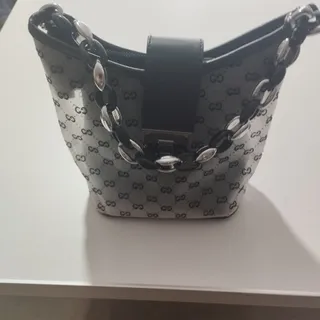 کیف دوتیکه مشکی و طوسی