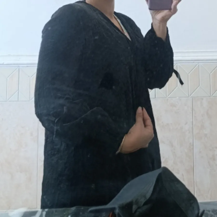 مانتو مشکی براق