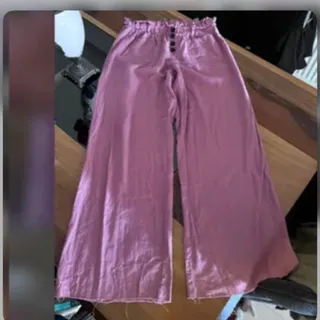 شلوار فول بگ لینن