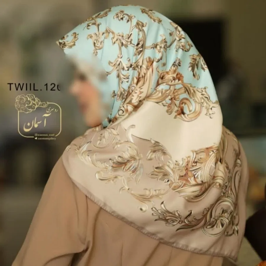 روسری ابریشم شیک مجلسی