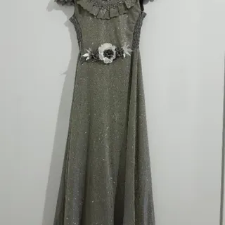 پیرهن دخترانه نقره ای