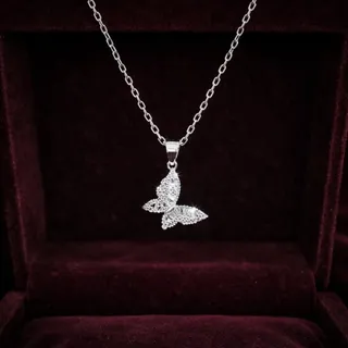 آویز نقره پروانه