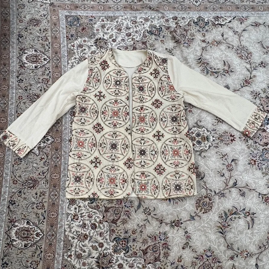 کت تک آینه خامه دوزی